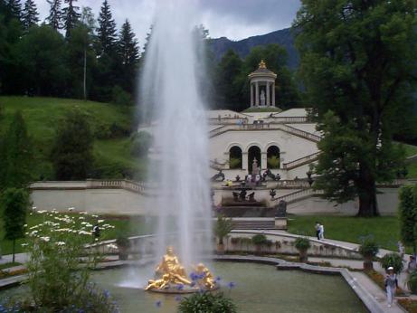 view from the front of Linderhof