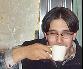 Mike drinking coffee [click to enlarge]