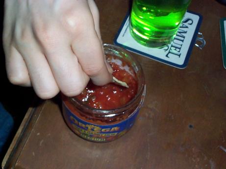 salsa dipping