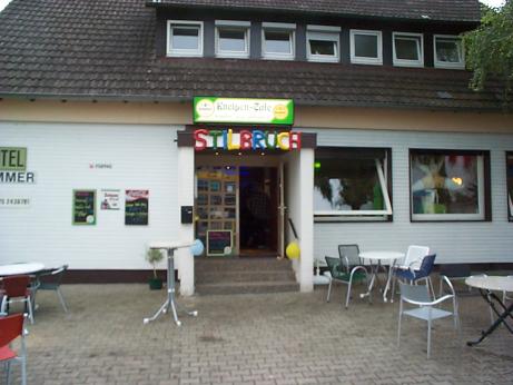 front of the bar