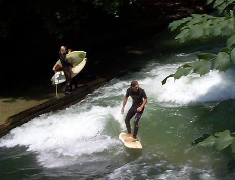surfing in Munich
