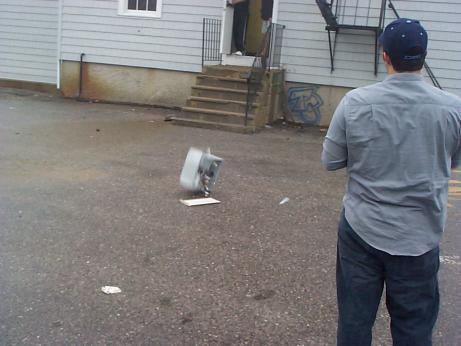 computer being dropped